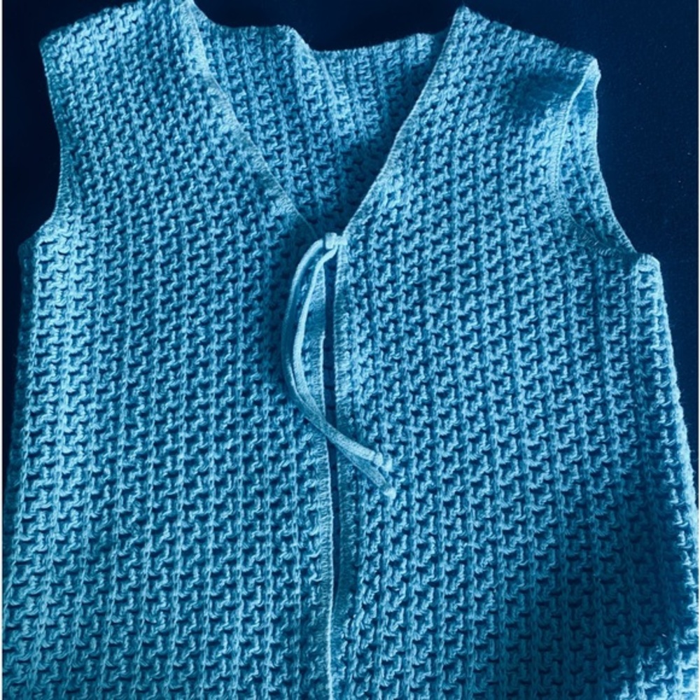 VESTS are BACK! This one of a kind,unique, handmade vest is SO comfy,cute& COOL!